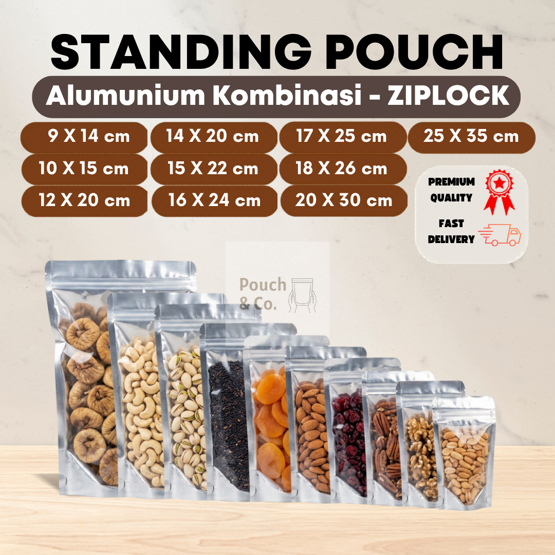 Standing Pouch Alumunium Kombinasi